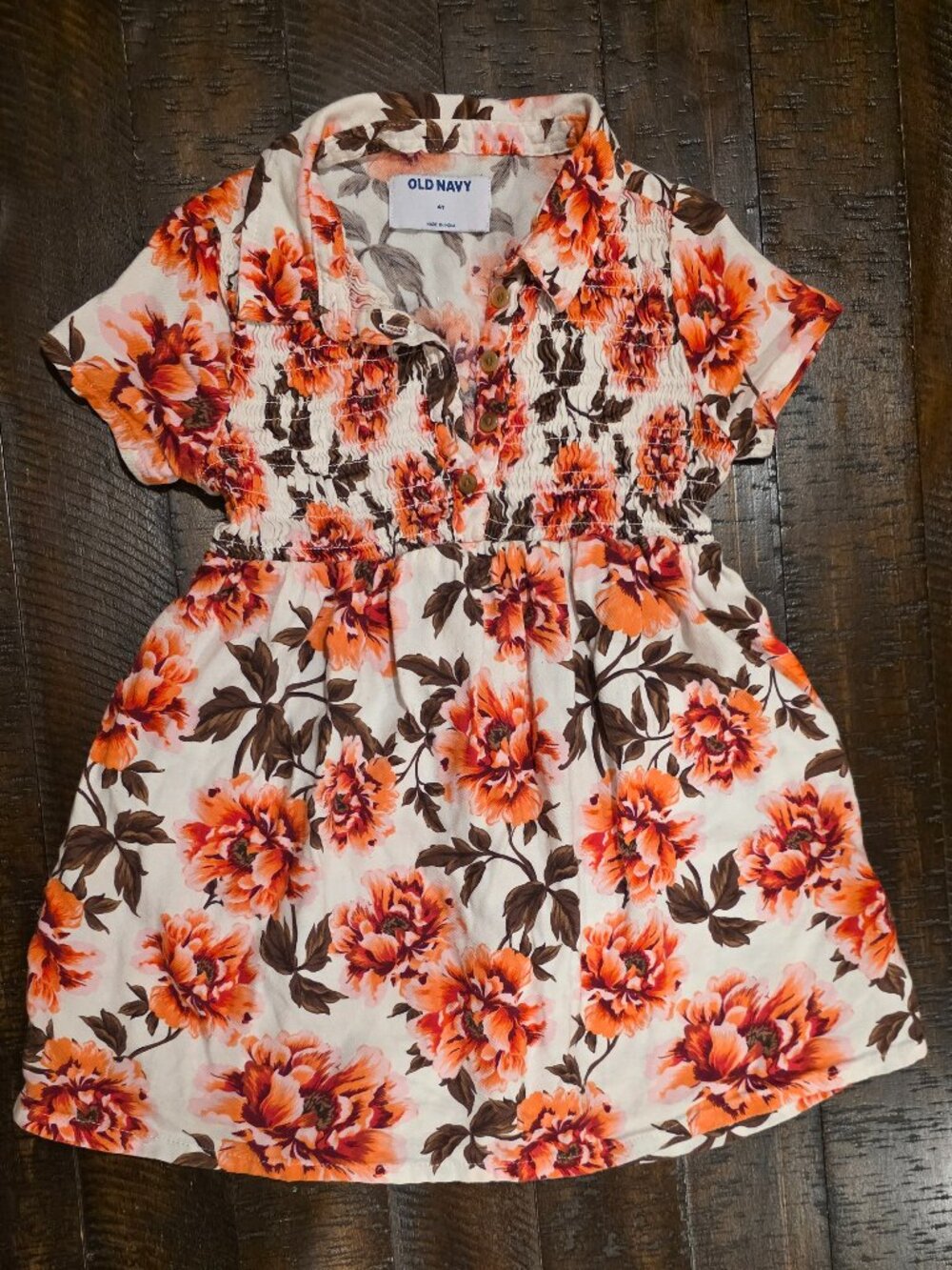 Old Navy Floral Toddler Dress Size 4T